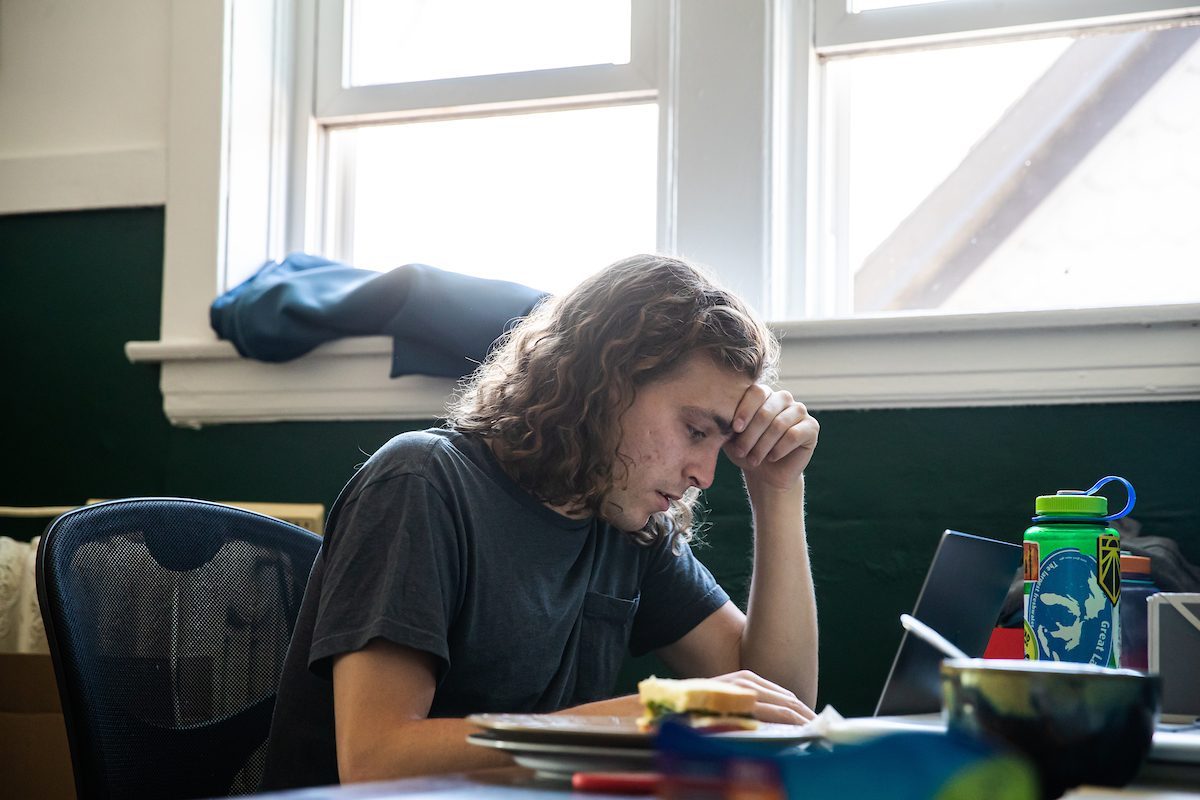 Loyola University Chicago alumnus Paul Campion at the Catholic Worker House in the North Lawndale neighborhood, July 1, 2022. (Photo: Lukas Keapproth)
