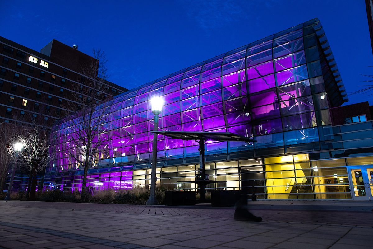 Exterior of the School for Environmental Sustainability, November 12, 2020. (Photo: Lukas Keapproth)