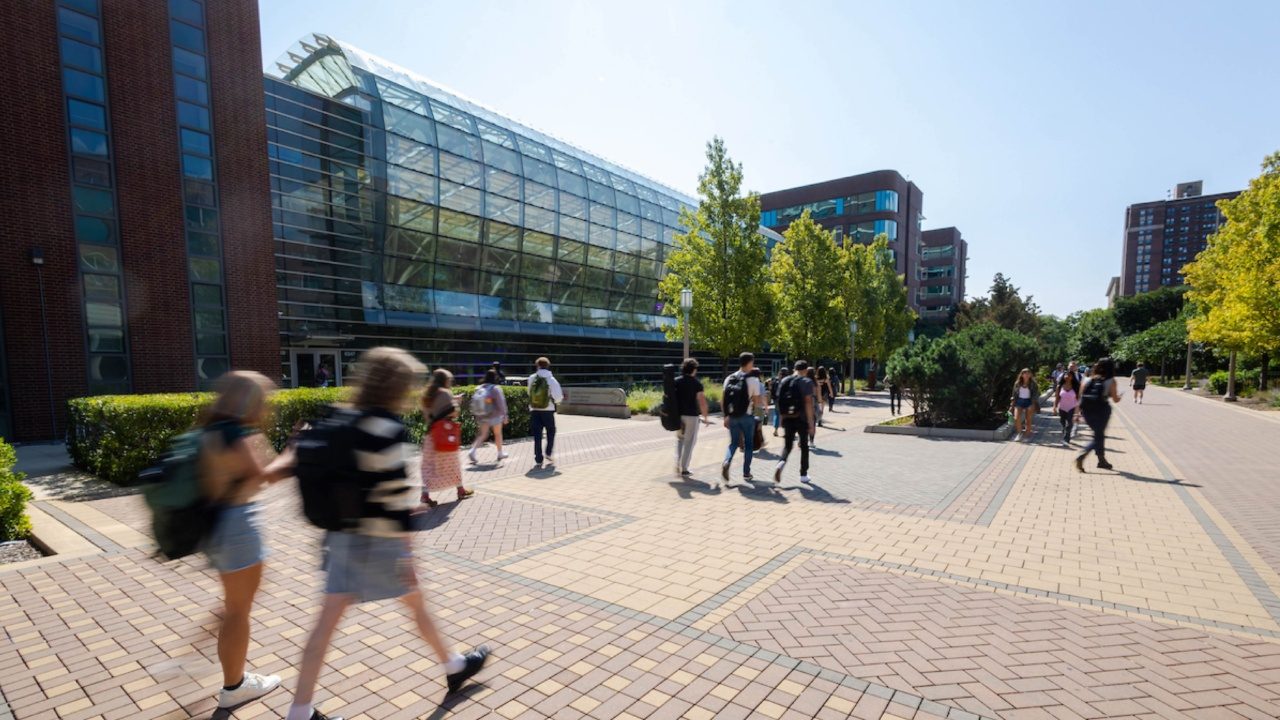 Exterior view of the School of Environmental Sustainability at Loyola University Chicago