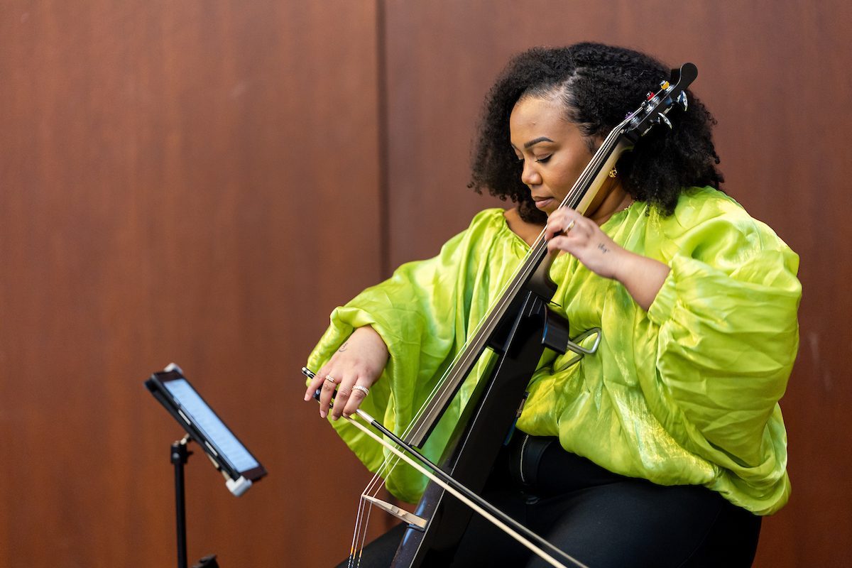 The Office of Institutional Diversity, Equity and Inclusion hosts a celebration of Black History Month with guest speaker Nikki Giovanni, a poet, educator, and activist. (Photo: Lukas Keapproth)