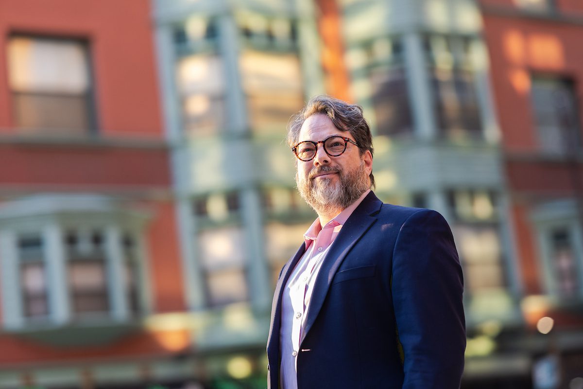 Porrait of Jonathan Singer, Professor in the School of Social Work. (Photo: Lukas Keapproth)